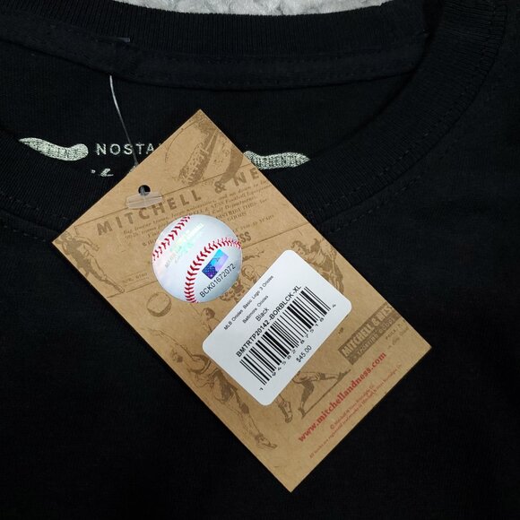 Baltimore Orioles Mitchell & Ness Cooperstown Collection Black Logo T-Shirt XL - Picture 3 of 6